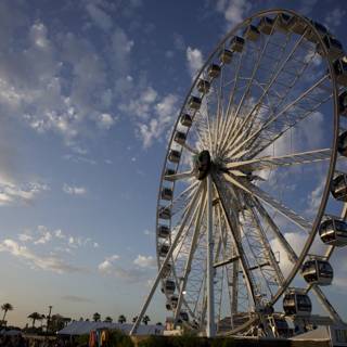 Sky-High Excitement: Ferris Wheel at Coachella 2024