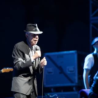 Leonard Cohen Rocks Coachella in Fedora and Suit