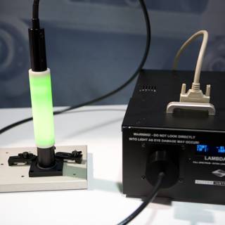 Green light on electronics connected to power source