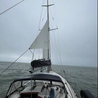 Sailing through Richardson Bay