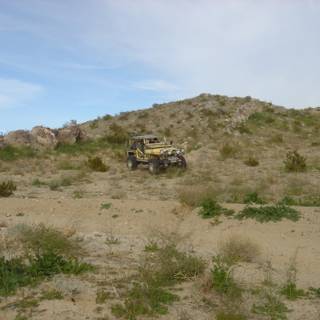 Riding through the Desert on an ATV