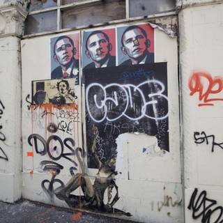 Street Art Tribute to Barack Obama