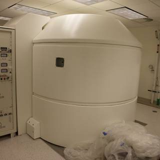 The White Machine and its Bag in a Hospital Room