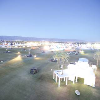 Nighttime Illumination at Coachella Festival