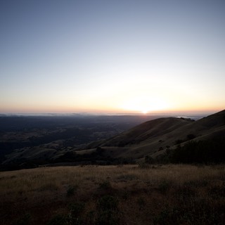 Golden Hour Fades Over Bay Area Hills