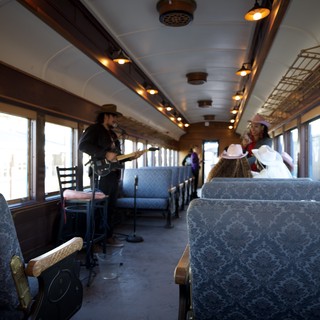 Wild West Train Robbery Reenactment Performance
