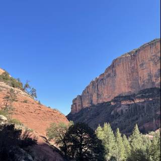 Red rock canyon vista