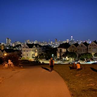A Tranquil Evening at Alamo Square