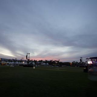 Desert Sunset at Coachella Music Festival