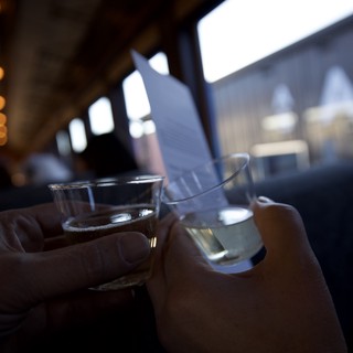 Intimate Toast at Dusk in Santa Fe