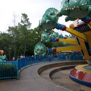 Colorful Carousel Ride at Disneyland