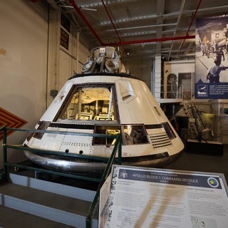 Apollo Block 1 Command Module Display at USS Hornet Museum