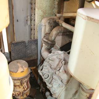 Rusty Engine in Abandoned Room