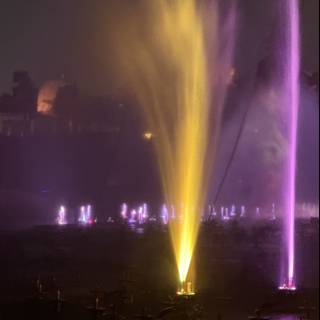 Illuminated Nightscape: Disney's Water Symphony