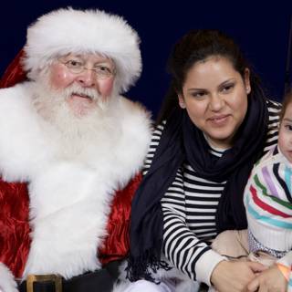 A Festive Family Moment with Santa Claus
