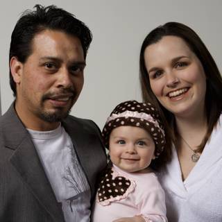 Family Portrait with Newborn Baby