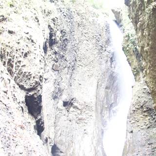 Majestic Waterfall Amidst Nature's Glory