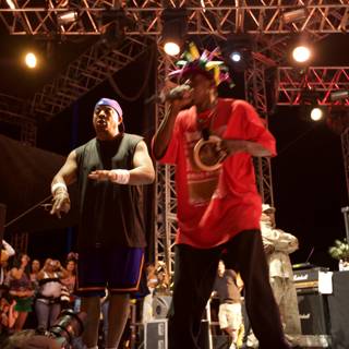 Chuck D and Professor Griff on Stage at Coachella 2009