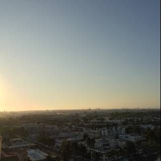 Stunning Cityscape Sunset in Long Beach