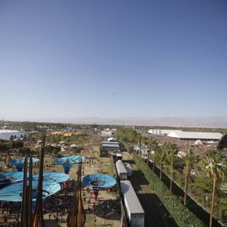A Birds Eye View of Coachella Festival Grounds