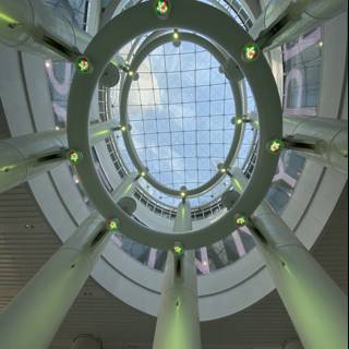 Green Skylight Sphere at Salesforce Transit Center
