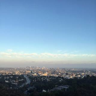Overlooking the Los Angeles Skyline