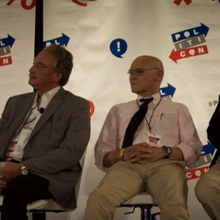 Three Men Discuss Politics