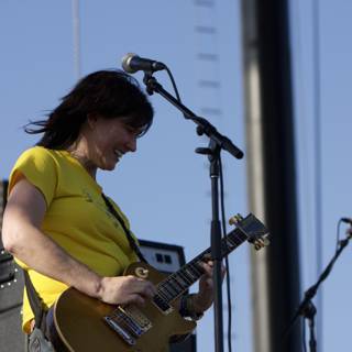 Kim Deal's Electrifying Performance with Her Guitar