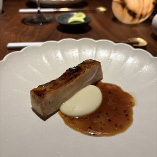 Fine Dining Pork Belly with Peppercorn Sauce