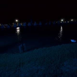 Night Boats on the Glowing Lake