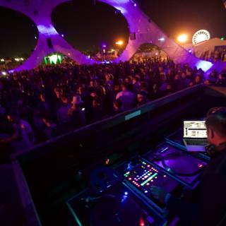 Nightclub DJ Lighting Up the Stage at Coachella