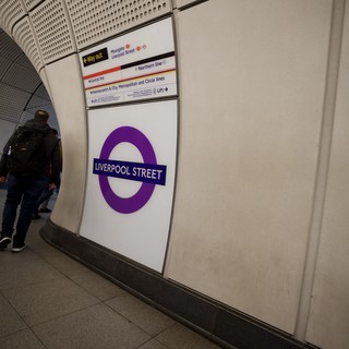 Liverpool Street Underground Station Platform Signage