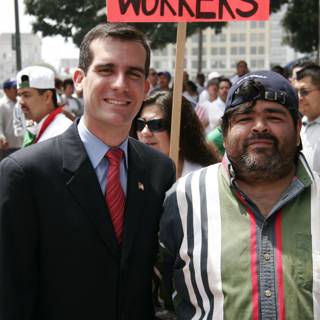 Eric Garcetti and Eric G at a Formal Event