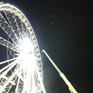 A Fun Night Under the Glowing Ferris Wheel