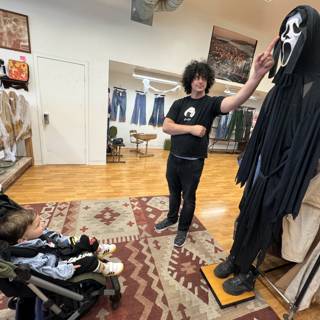 Spooky Shopping: A Man, a Baby, and a Giant Ghost