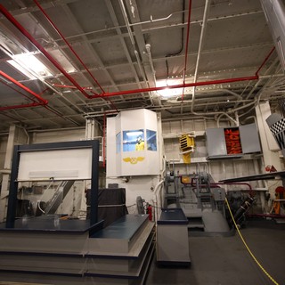 Aircraft Carrier Hangar Bay Flight Simulator Display