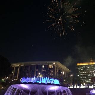 Fireworks Illuminating the Civic Center Mall