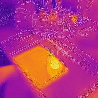 Thermal Map of a Computer Screen