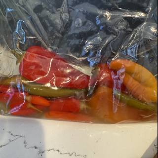 Vibrant Produce in Plastic