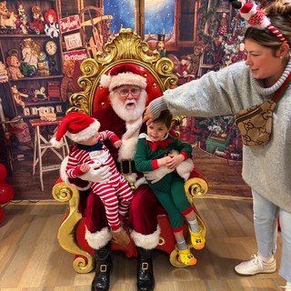 Family Visit with Santa at Christmas Grotto