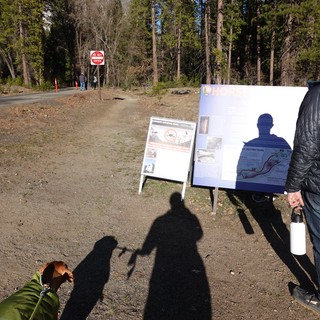 Family Shadow Portrait at Park Information Station