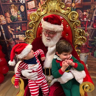 indoor Santa photo studio or Christmas themed attraction