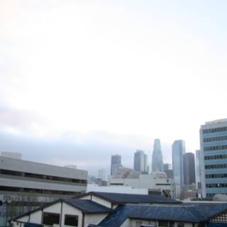 Panoramic View of Metropolis from Rooftop