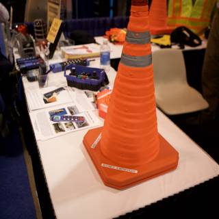 Cone on Table at Robot Automation Show
