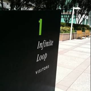 Infinite Loop Visitors Sign