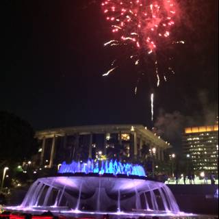 Spectacular Fireworks Display over the L.A. County Fairgrounds' Fountain