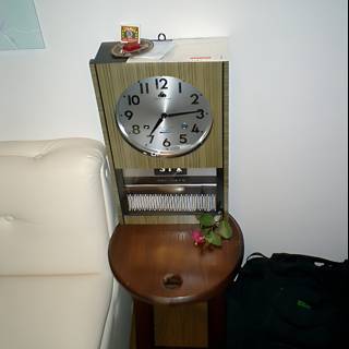 A Clock on a Small Table in Tokyo