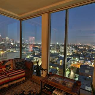 City Nights from My Penthouse Living Room
