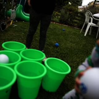Fun with Cups and Balls at Cam's Grad Party