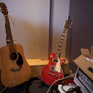 Two Guitars Ready to Play